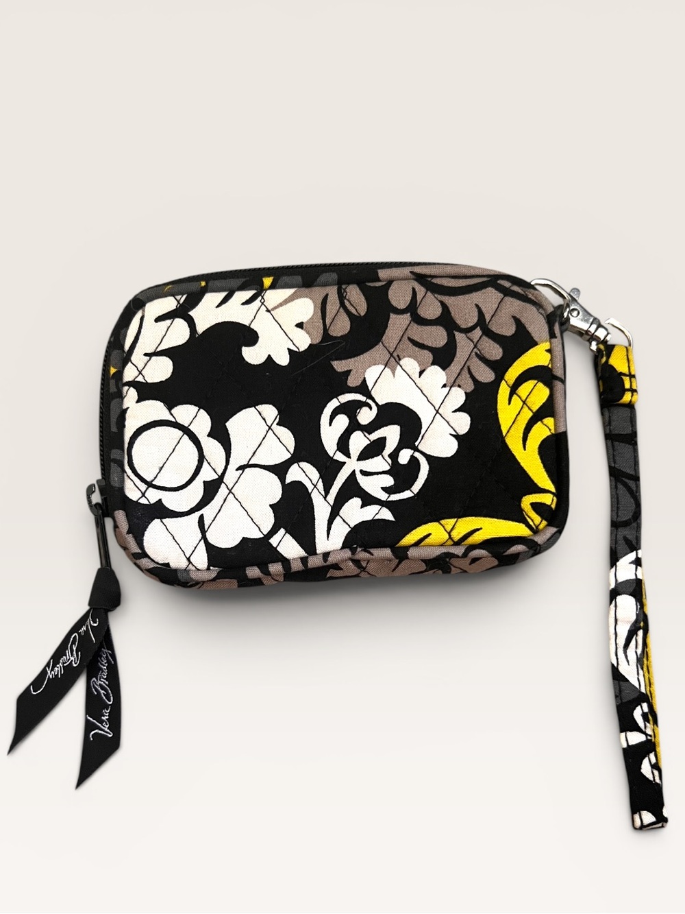 Vera Bradley Baroque Floral Quilted Wristlet